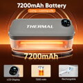Elektrický obědový box s baterií 7200 mAh, termobox o objemu 900 ml na teplé jídlo, s USB-C