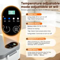 Elektrický obědový box s baterií 7200 mAh, termobox o objemu 900 ml na teplé jídlo, s USB-C