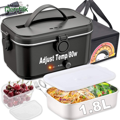 Elektrický ohřívací box na jídlo 80 W , nastavitelná teplota, 1,8 l  12 V/24 V/220V TRAVELIS2027