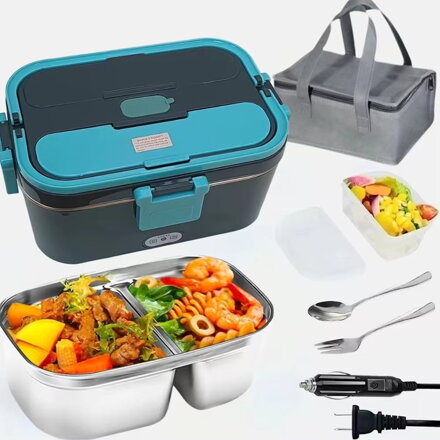 Ohřívací box na jídlo  3 v 1 pro auto  nákladní automobil a kancelář 220v/12v/24v