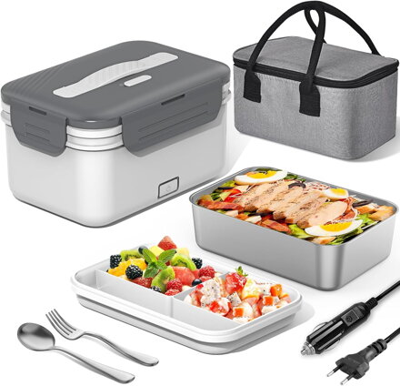 Ohřívací box na jídlo 100W  3 v 1 12/24/230 V 1,8l