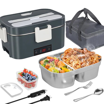 Ohřívací box na jídlo 80W digital 220V/12V/24V